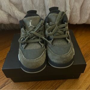 TODDLER KIDS NIKE AIR JORDAN 4 RETRO SE CRAFT (TD) OLIVE (FB9930